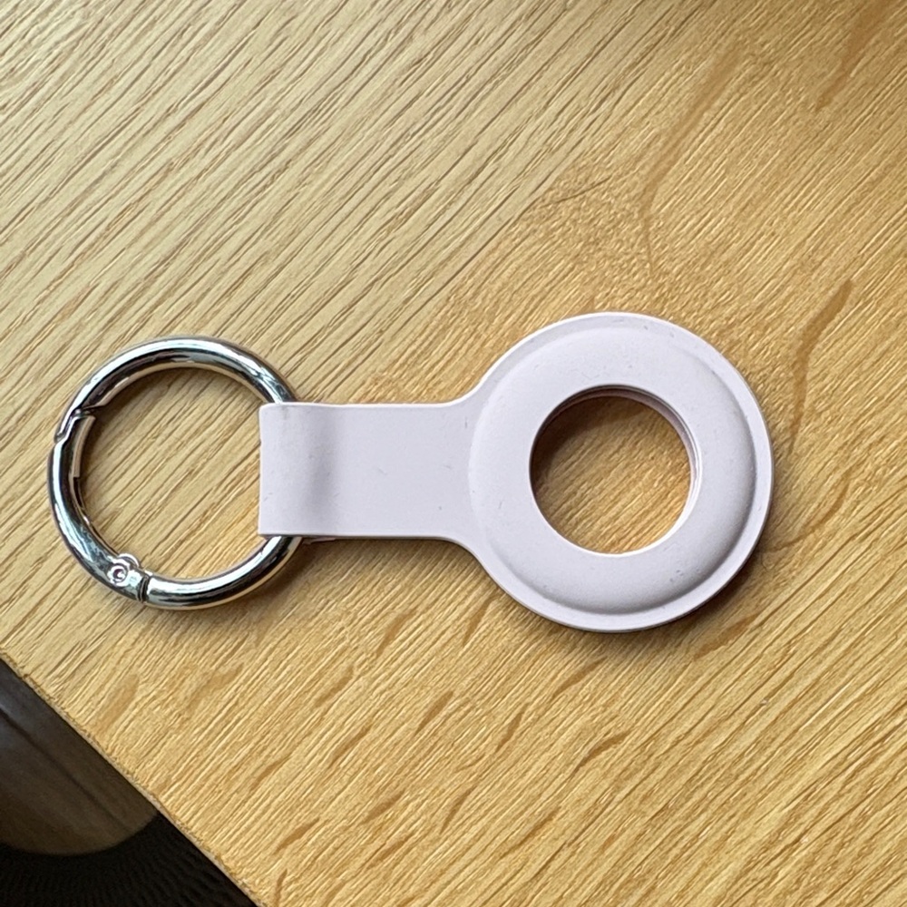 AirTag Pink Keychain Holder